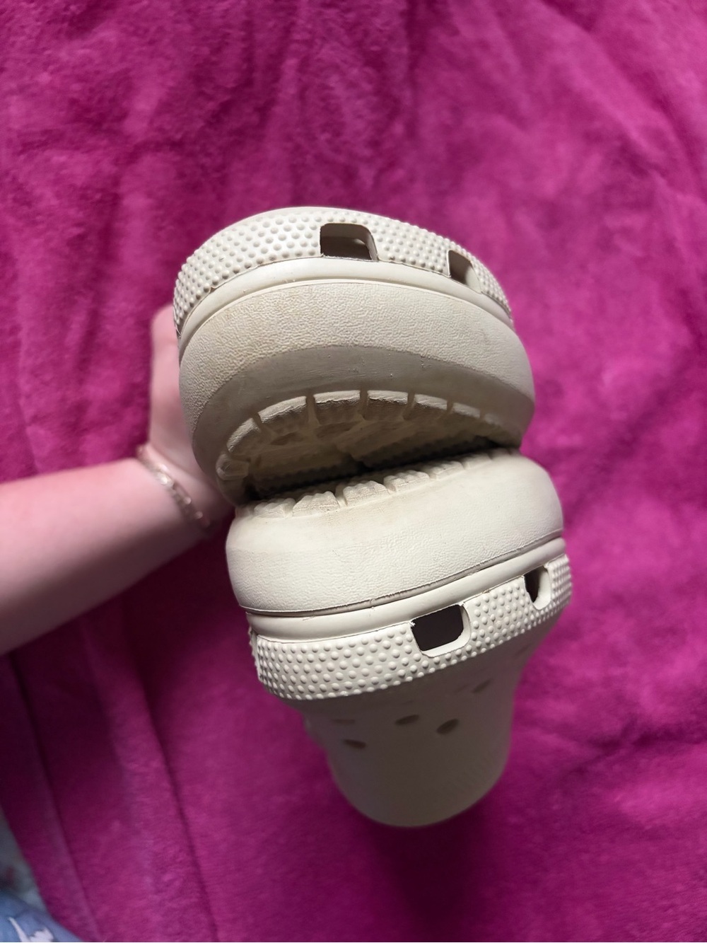 Tan Platform Crocs - Picture 5 of 8
